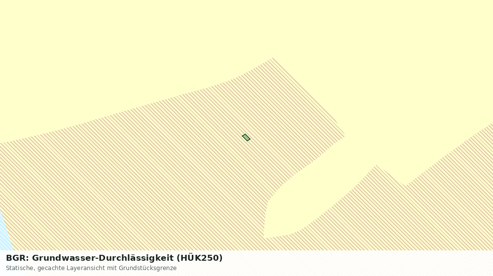 Statische Kartenansicht: BGR: Grundwasser-Durchlässigkeit (HÜK250)