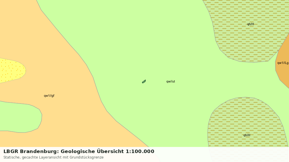 Statische Kartenansicht: LBGR Brandenburg: Geologische Übersicht 1:100.000
