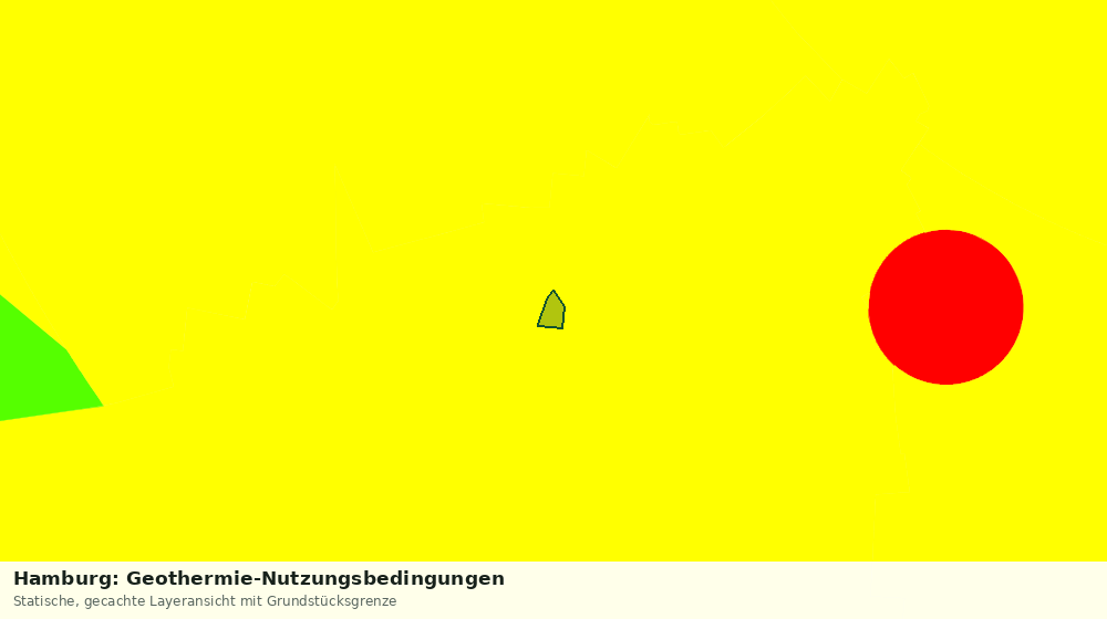 Statische Kartenansicht: Hamburg: Geothermie-Nutzungsbedingungen