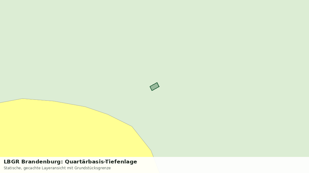 Statische Kartenansicht: LBGR Brandenburg: Quartärbasis-Tiefenlage