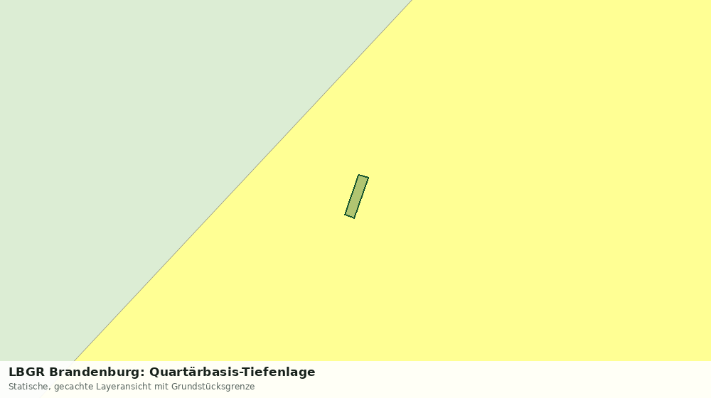 Statische Kartenansicht: LBGR Brandenburg: Quartärbasis-Tiefenlage