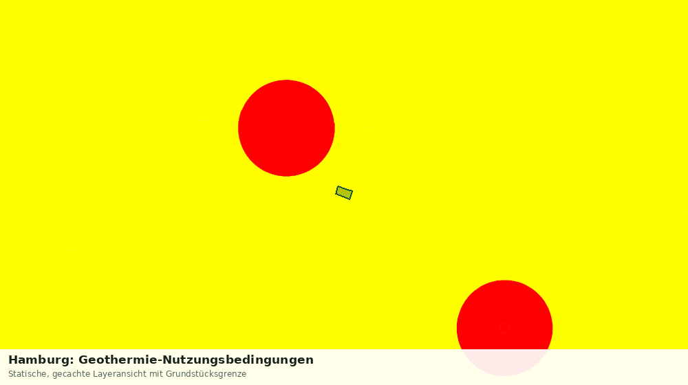 Statische Kartenansicht: Hamburg: Geothermie-Nutzungsbedingungen