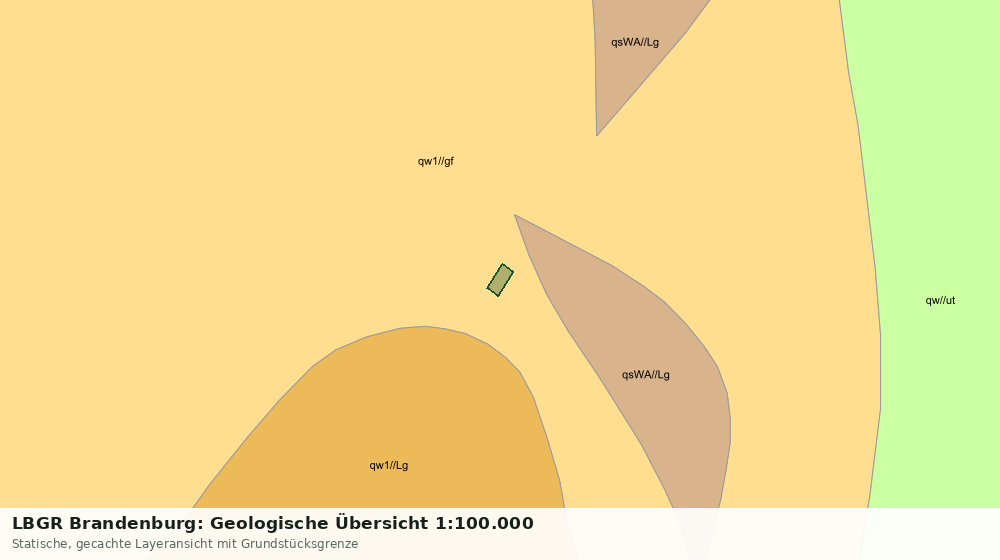 Statische Kartenansicht: LBGR Brandenburg: Geologische Übersicht 1:100.000