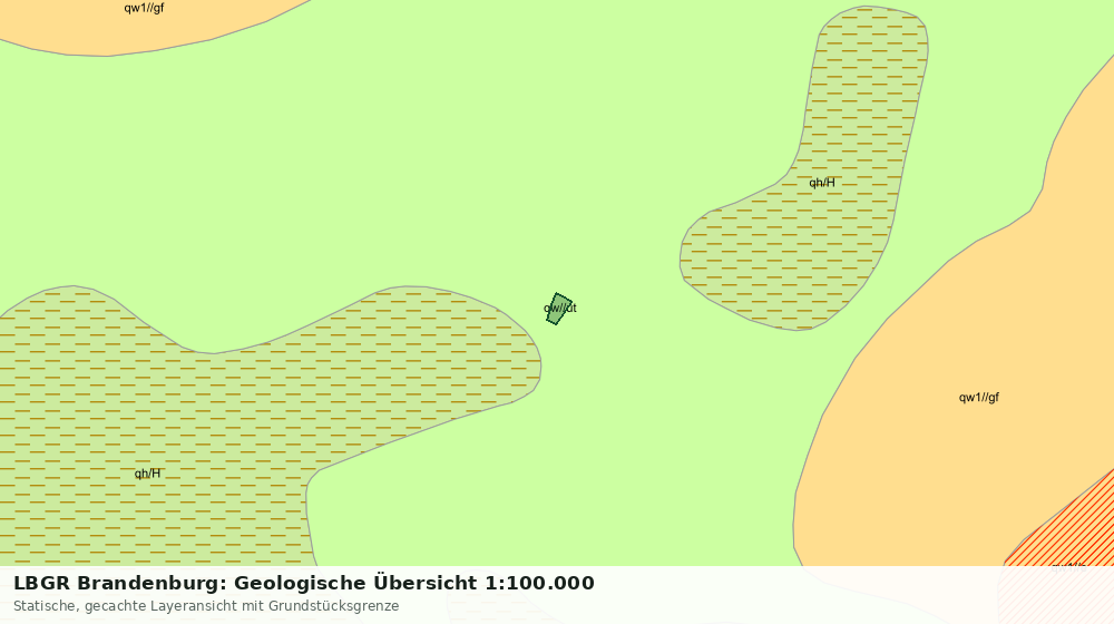 Statische Kartenansicht: LBGR Brandenburg: Geologische Übersicht 1:100.000
