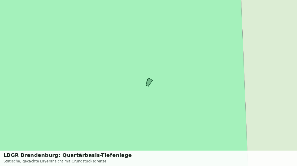 Statische Kartenansicht: LBGR Brandenburg: Quartärbasis-Tiefenlage