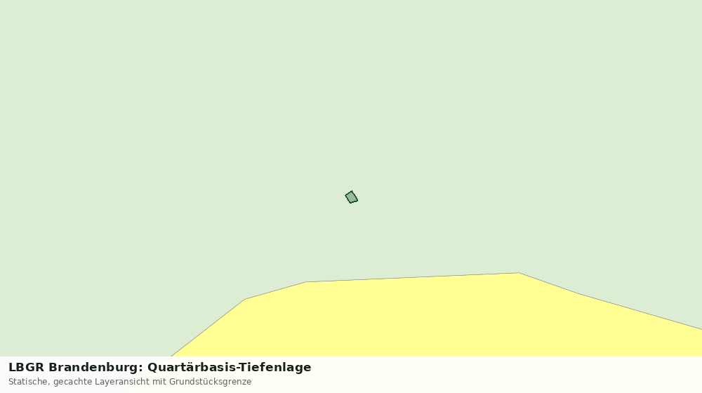 Statische Kartenansicht: LBGR Brandenburg: Quartärbasis-Tiefenlage