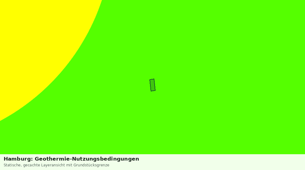 Statische Kartenansicht: Hamburg: Geothermie-Nutzungsbedingungen