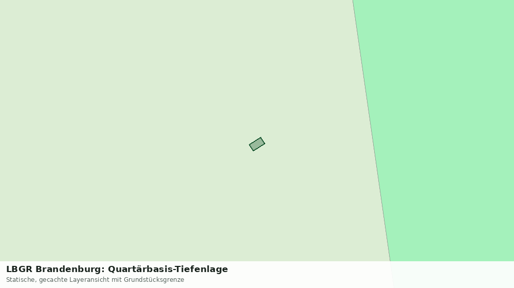 Statische Kartenansicht: LBGR Brandenburg: Quartärbasis-Tiefenlage
