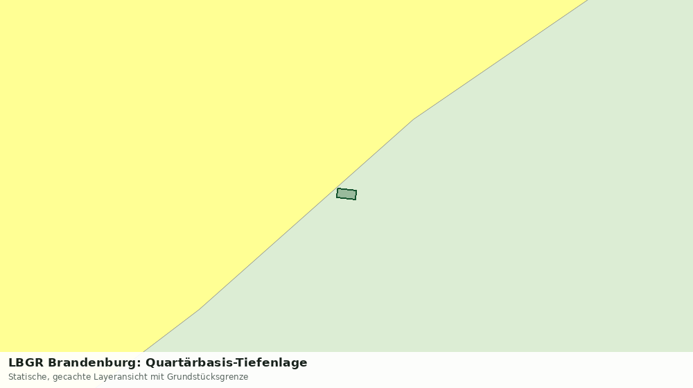 Statische Kartenansicht: LBGR Brandenburg: Quartärbasis-Tiefenlage