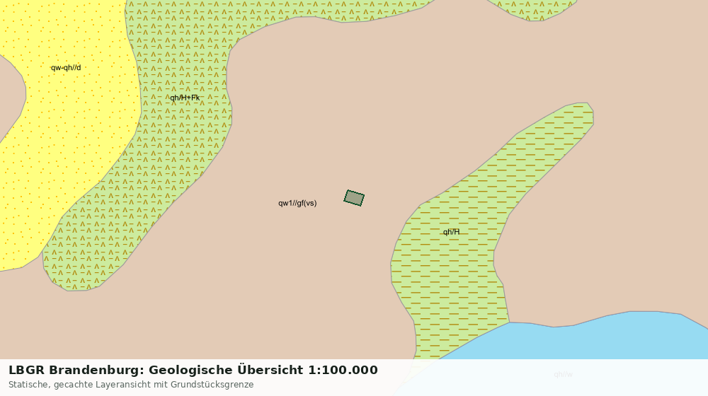 Statische Kartenansicht: LBGR Brandenburg: Geologische Übersicht 1:100.000