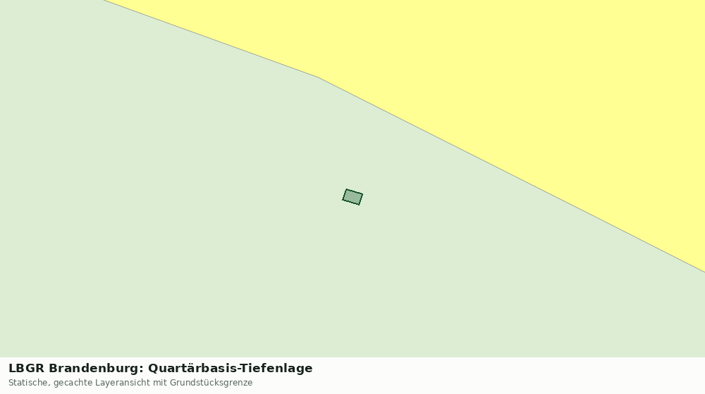 Statische Kartenansicht: LBGR Brandenburg: Quartärbasis-Tiefenlage
