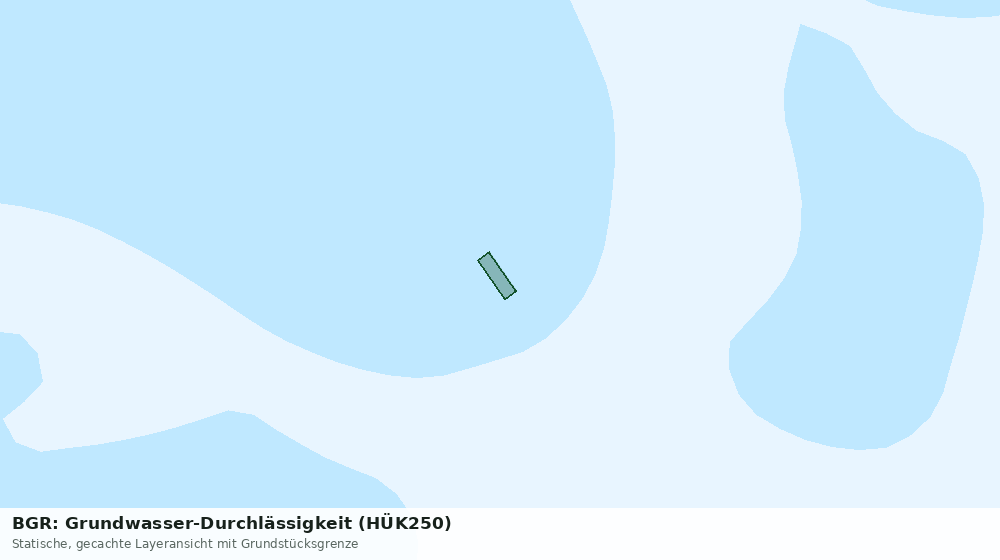 Statische Kartenansicht: BGR: Grundwasser-Durchlässigkeit (HÜK250)