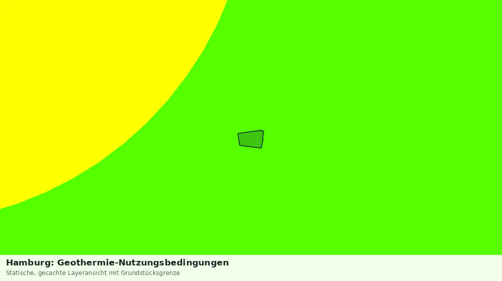 Statische Kartenansicht: Hamburg: Geothermie-Nutzungsbedingungen