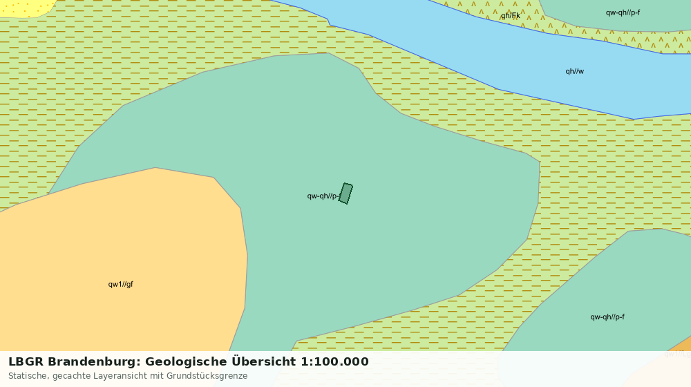 Statische Kartenansicht: LBGR Brandenburg: Geologische Übersicht 1:100.000