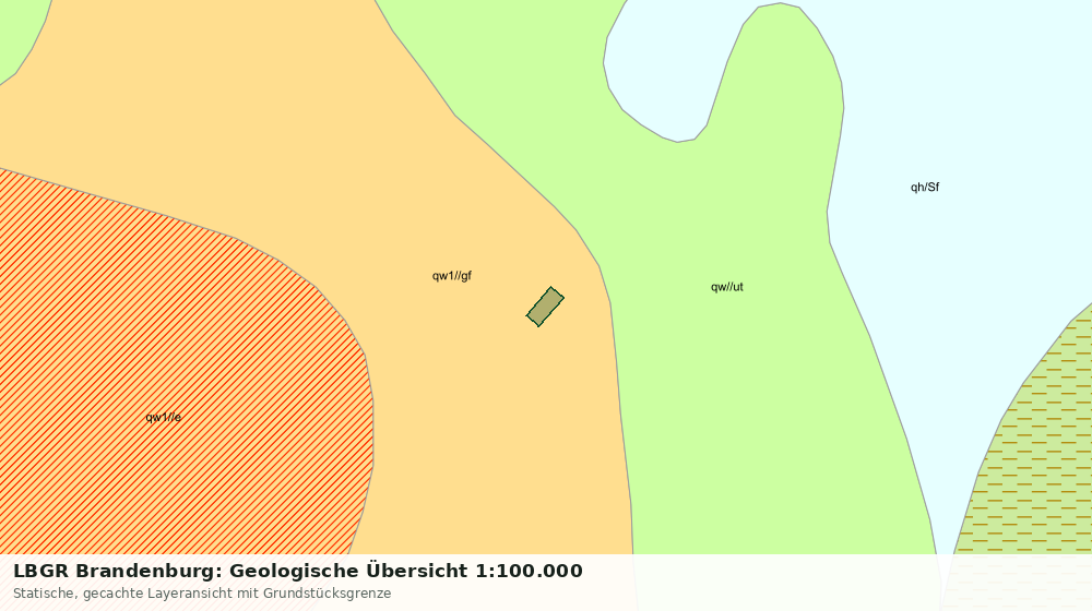 Statische Kartenansicht: LBGR Brandenburg: Geologische Übersicht 1:100.000