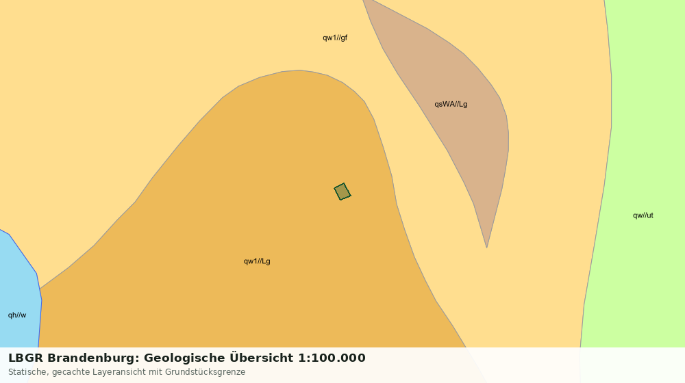 Statische Kartenansicht: LBGR Brandenburg: Geologische Übersicht 1:100.000