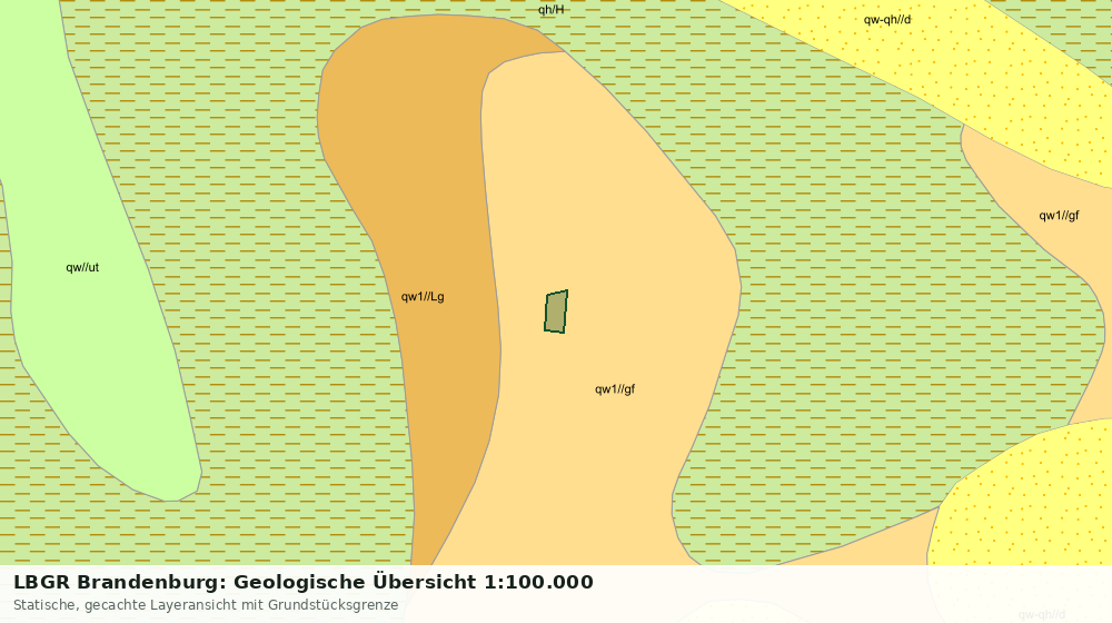 Statische Kartenansicht: LBGR Brandenburg: Geologische Übersicht 1:100.000