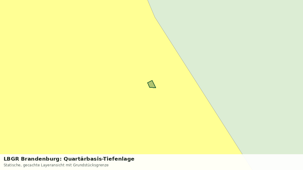 Statische Kartenansicht: LBGR Brandenburg: Quartärbasis-Tiefenlage