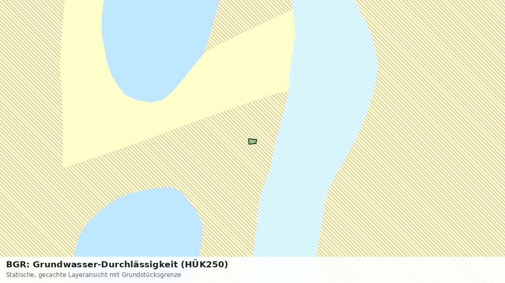 Statische Kartenansicht: BGR: Grundwasser-Durchlässigkeit (HÜK250)
