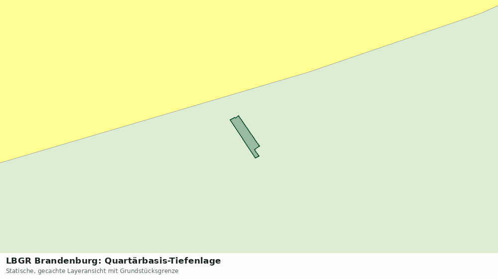 Statische Kartenansicht: LBGR Brandenburg: Quartärbasis-Tiefenlage
