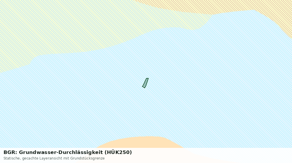 Statische Kartenansicht: BGR: Grundwasser-Durchlässigkeit (HÜK250)