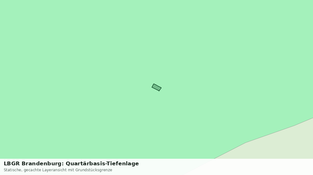 Statische Kartenansicht: LBGR Brandenburg: Quartärbasis-Tiefenlage