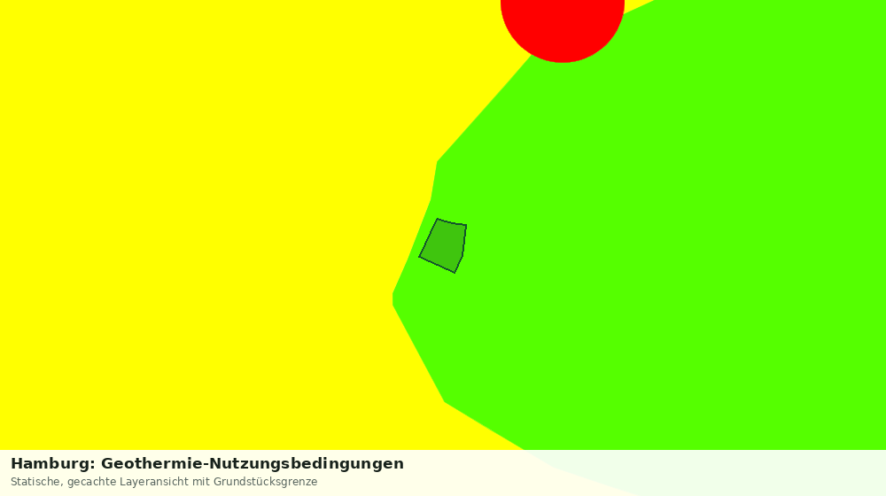 Statische Kartenansicht: Hamburg: Geothermie-Nutzungsbedingungen