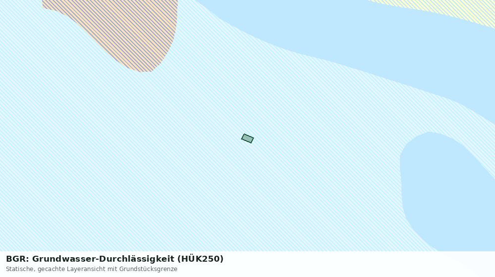 Statische Kartenansicht: BGR: Grundwasser-Durchlässigkeit (HÜK250)