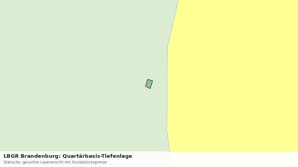 Statische Kartenansicht: LBGR Brandenburg: Quartärbasis-Tiefenlage