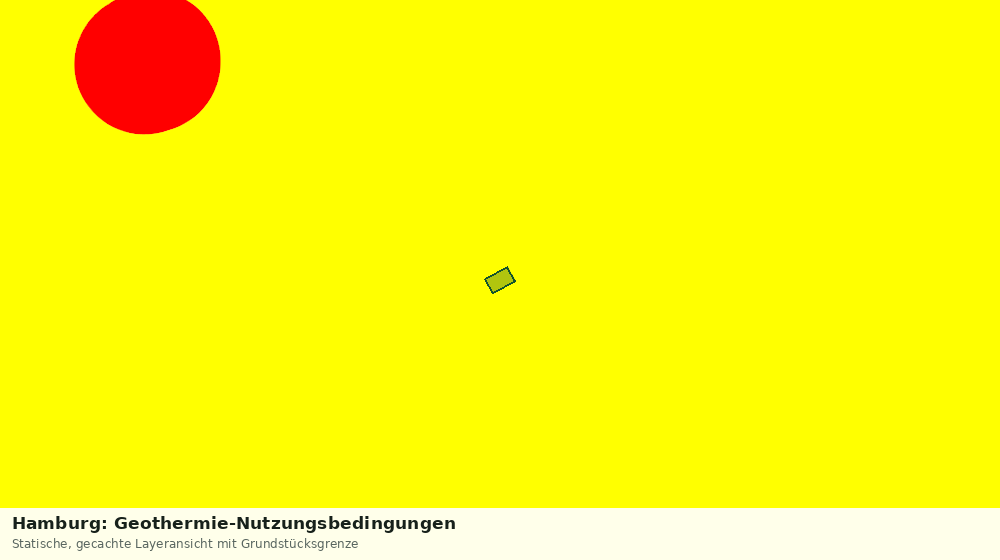 Statische Kartenansicht: Hamburg: Geothermie-Nutzungsbedingungen