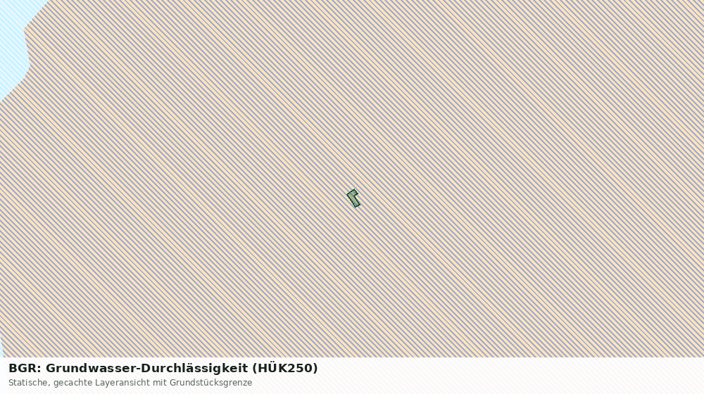 Statische Kartenansicht: BGR: Grundwasser-Durchlässigkeit (HÜK250)
