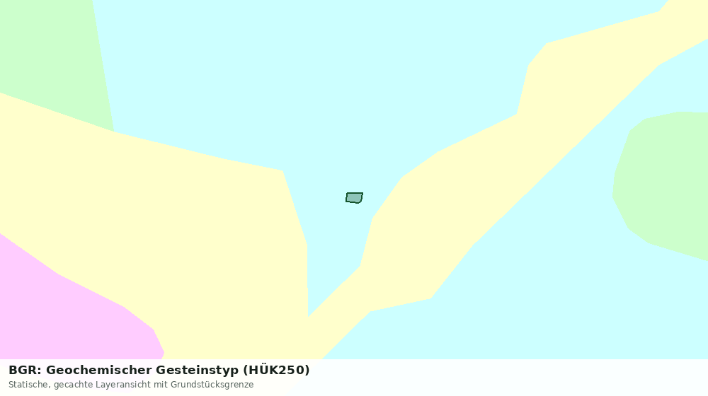 Statische Kartenansicht: BGR: Geochemischer Gesteinstyp (HÜK250)