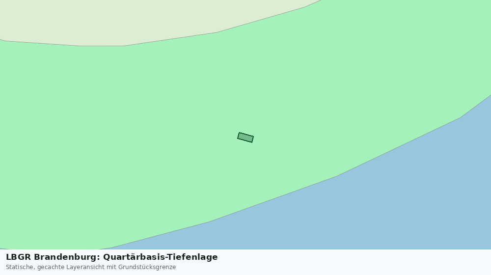 Statische Kartenansicht: LBGR Brandenburg: Quartärbasis-Tiefenlage