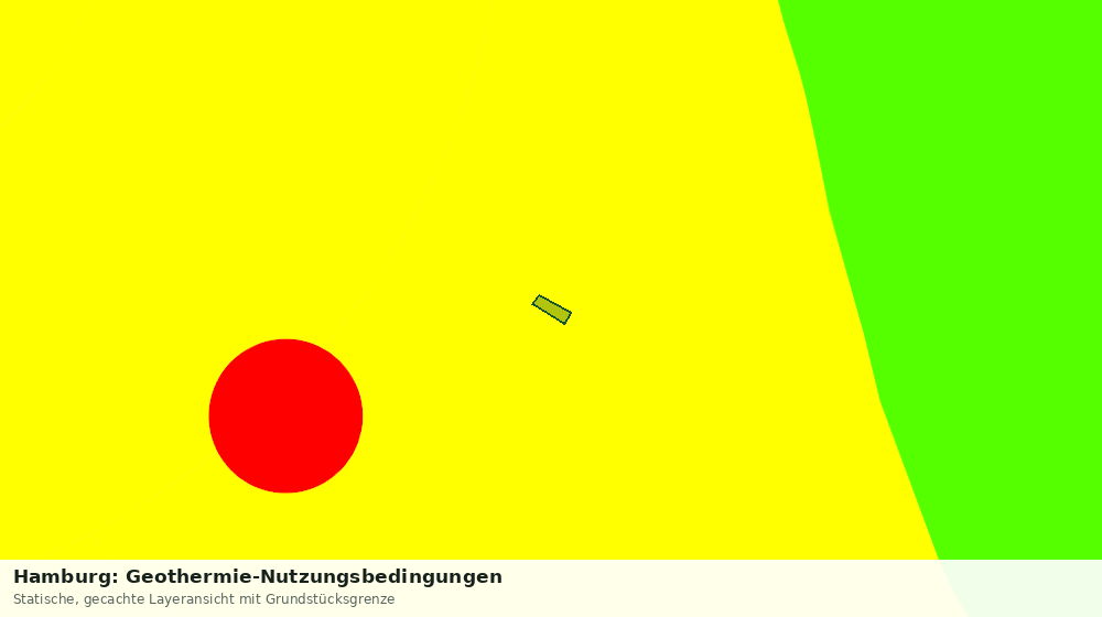 Statische Kartenansicht: Hamburg: Geothermie-Nutzungsbedingungen