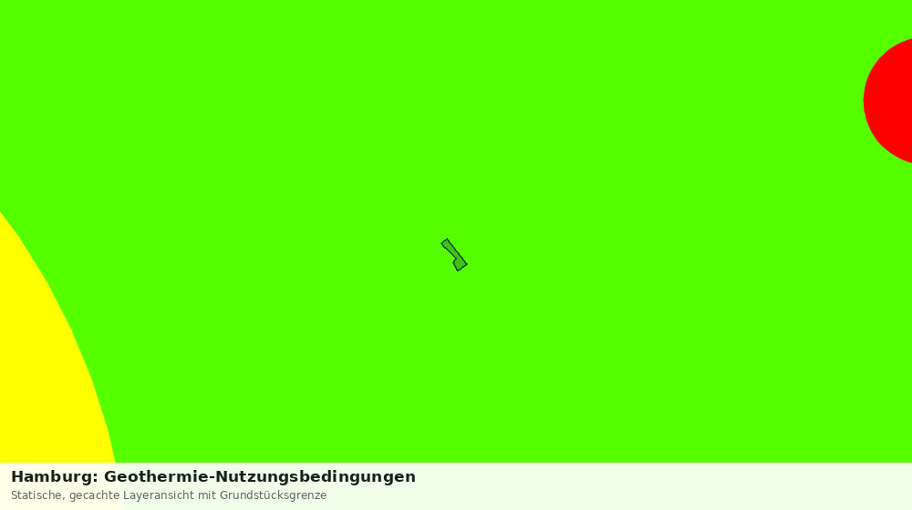 Statische Kartenansicht: Hamburg: Geothermie-Nutzungsbedingungen