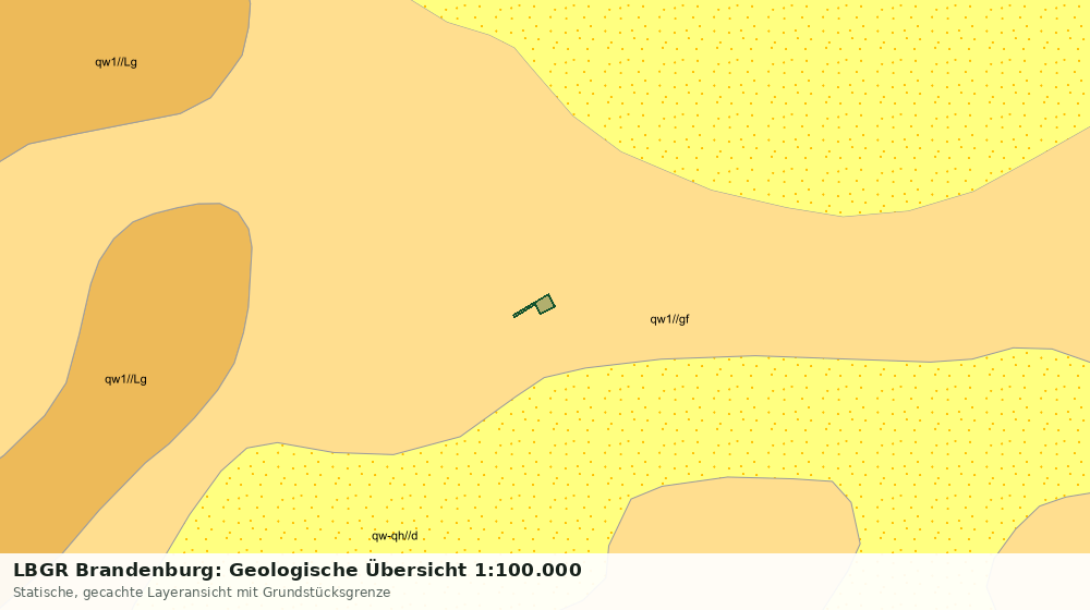 Statische Kartenansicht: LBGR Brandenburg: Geologische Übersicht 1:100.000