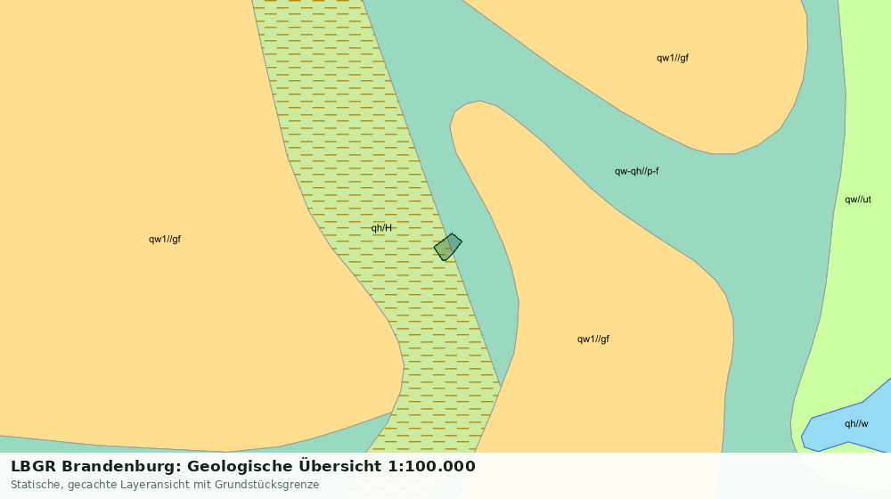 Statische Kartenansicht: LBGR Brandenburg: Geologische Übersicht 1:100.000