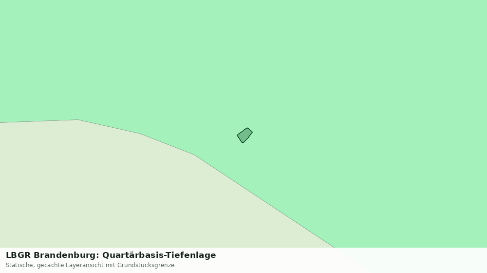 Statische Kartenansicht: LBGR Brandenburg: Quartärbasis-Tiefenlage