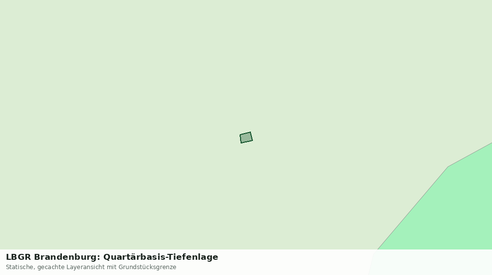 Statische Kartenansicht: LBGR Brandenburg: Quartärbasis-Tiefenlage