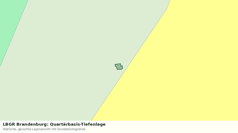 Statische Kartenansicht: LBGR Brandenburg: Quartärbasis-Tiefenlage