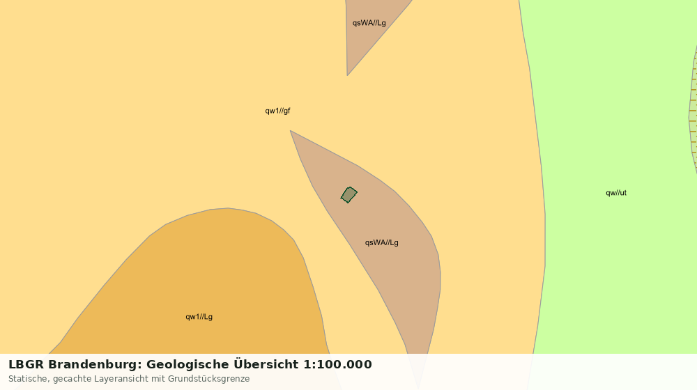 Statische Kartenansicht: LBGR Brandenburg: Geologische Übersicht 1:100.000