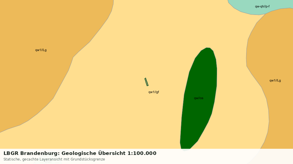 Statische Kartenansicht: LBGR Brandenburg: Geologische Übersicht 1:100.000
