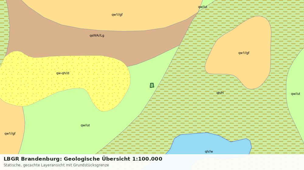 Statische Kartenansicht: LBGR Brandenburg: Geologische Übersicht 1:100.000