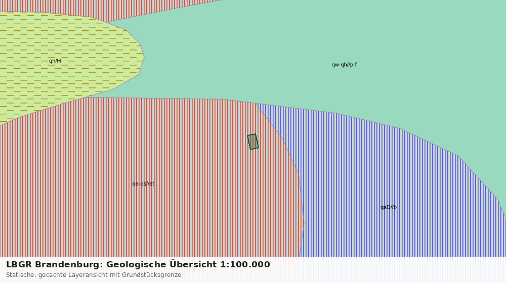 Statische Kartenansicht: LBGR Brandenburg: Geologische Übersicht 1:100.000
