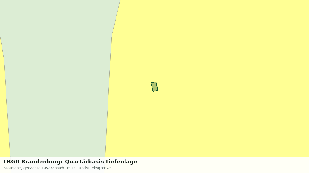 Statische Kartenansicht: LBGR Brandenburg: Quartärbasis-Tiefenlage
