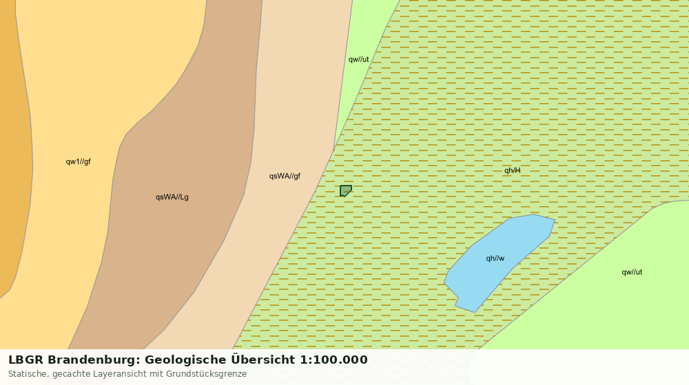 Statische Kartenansicht: LBGR Brandenburg: Geologische Übersicht 1:100.000