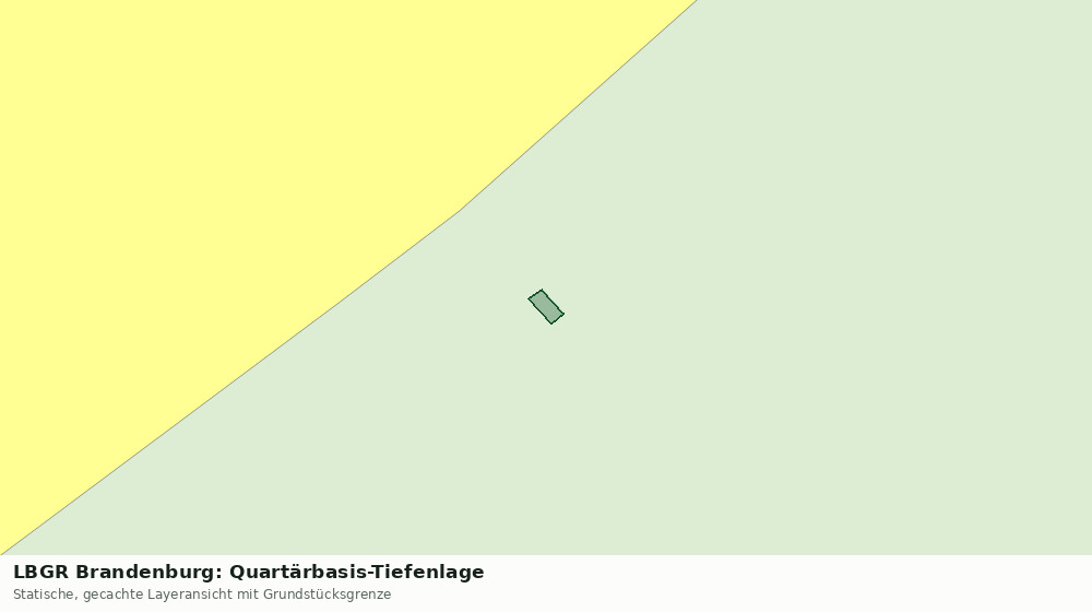 Statische Kartenansicht: LBGR Brandenburg: Quartärbasis-Tiefenlage