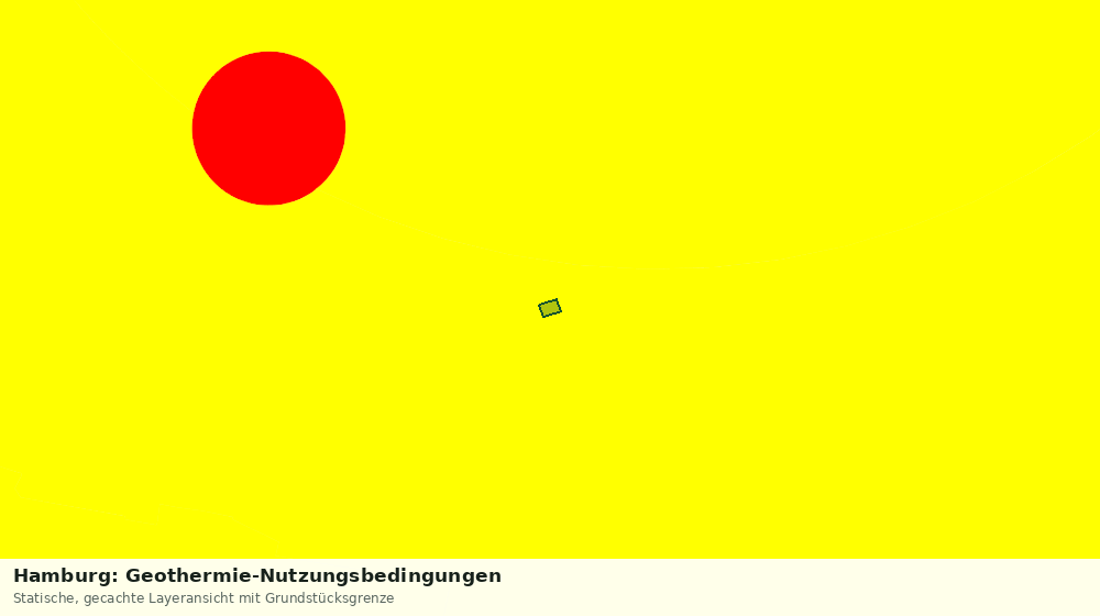 Statische Kartenansicht: Hamburg: Geothermie-Nutzungsbedingungen