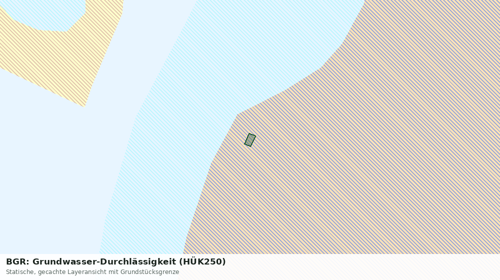 Statische Kartenansicht: BGR: Grundwasser-Durchlässigkeit (HÜK250)