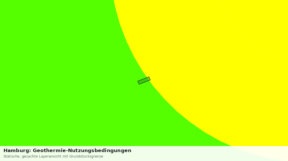 Statische Kartenansicht: Hamburg: Geothermie-Nutzungsbedingungen